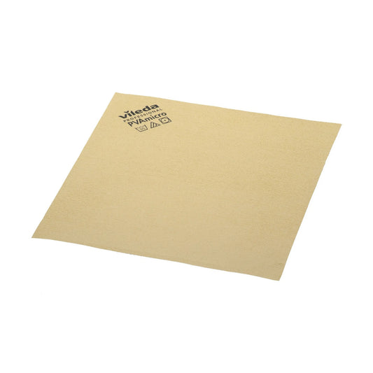 Vileda PVAmicro Mikrofasertuch – Gelb, 38 × 35 cm, PVA-beschichtet