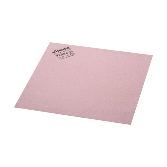 Vileda PVAmicro Mikrofasertuch – Rosa, 38 × 35 cm, PVA-beschichtet